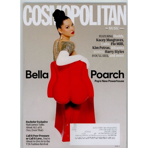 COSMOPOLITAN 2022 ISSUE #2, BELLA POARCH, HUDDY, KACEY MUSGRAVES, FLO MILLI - Picture 1 of 2